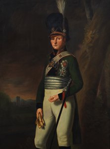 Kroonprins Ludwig (de latere koning Ludwig I) als kolonel van het Chevau-léger-regiment door Unknown